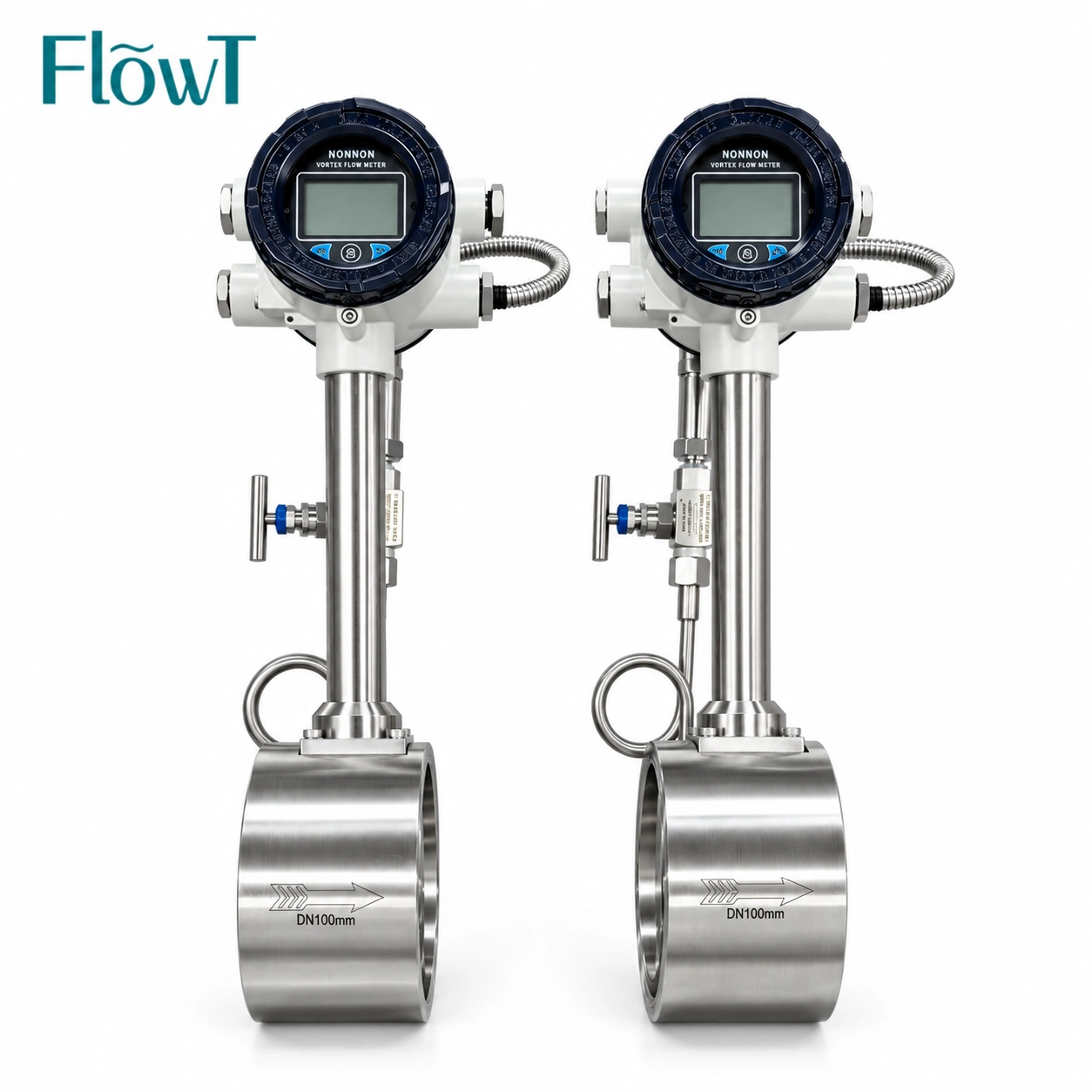 Vortex Flow Meter nrog SS304 Sensor Daim Ntawv Thov hauv Chav Flange Txuas